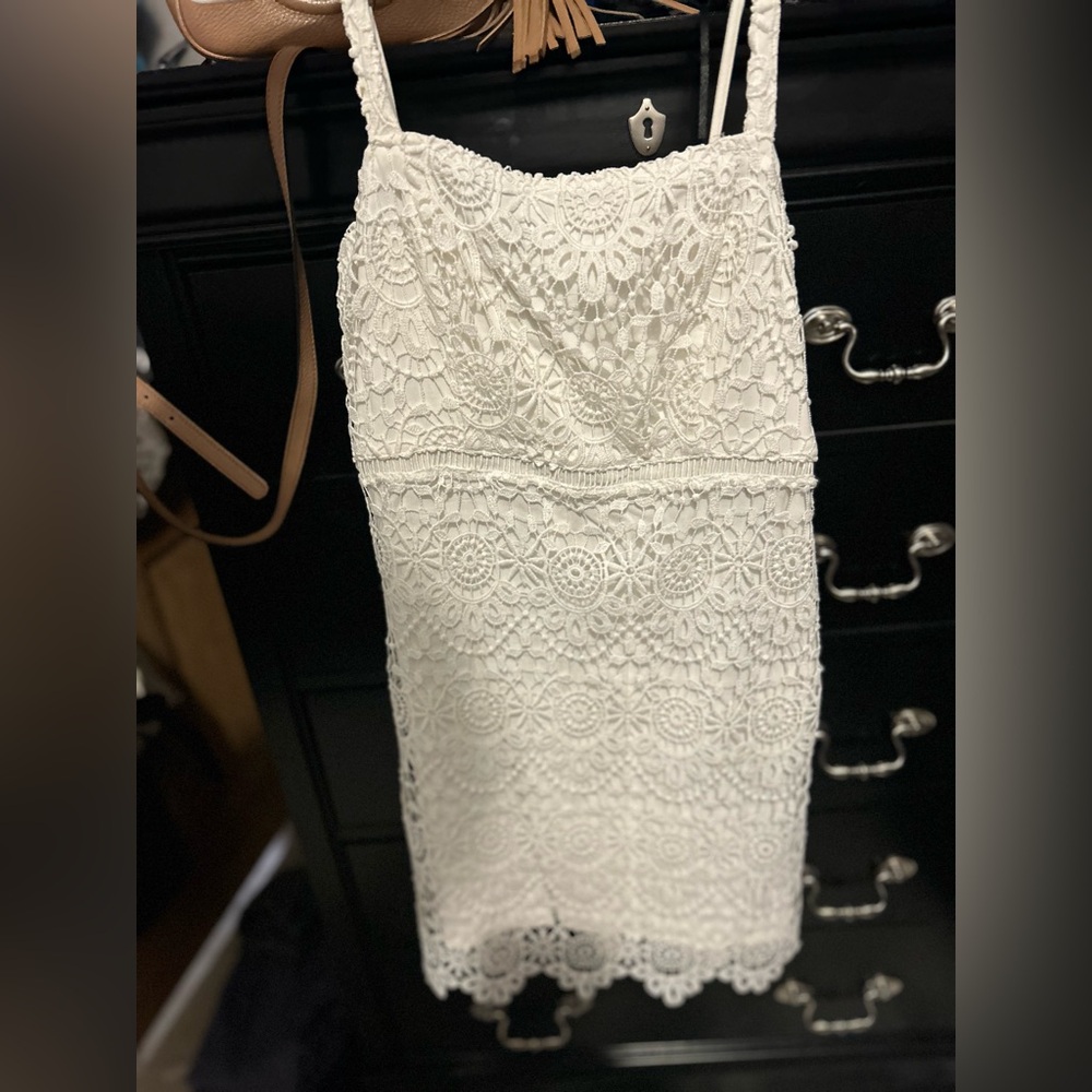 White Hollister lace dress